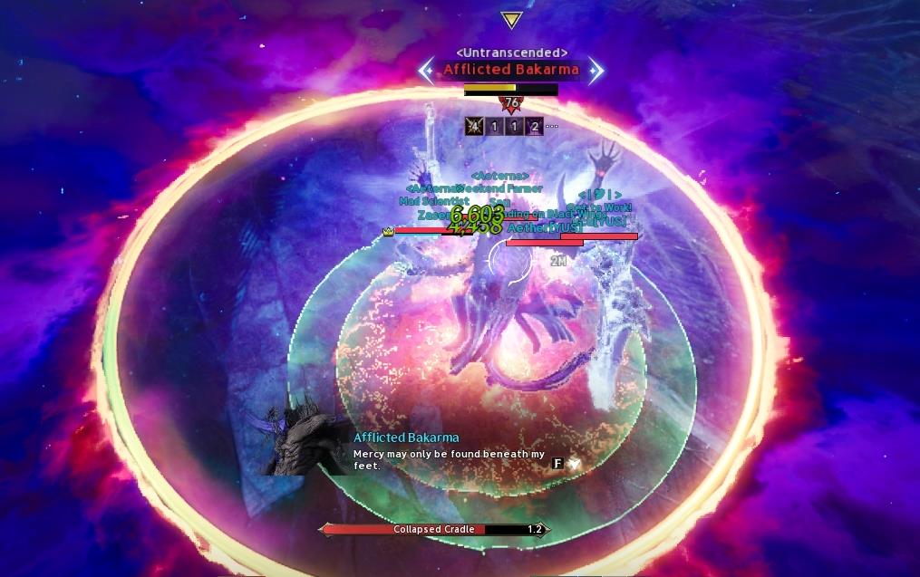 Hard mode Collapsed Cradle — Afflicted Bakarma